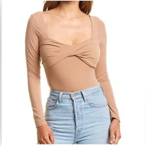 Twist front bodysuit